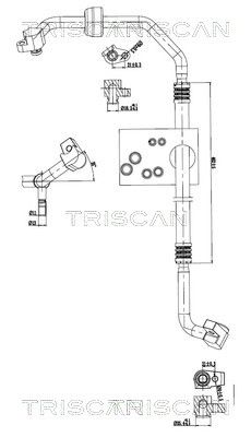 conducta presiune variabila,aer conditionat TRISCAN 9010 16004