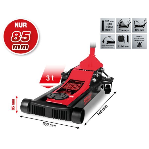 E-shop pojazdný zdvihák KS TOOLS 160.1035