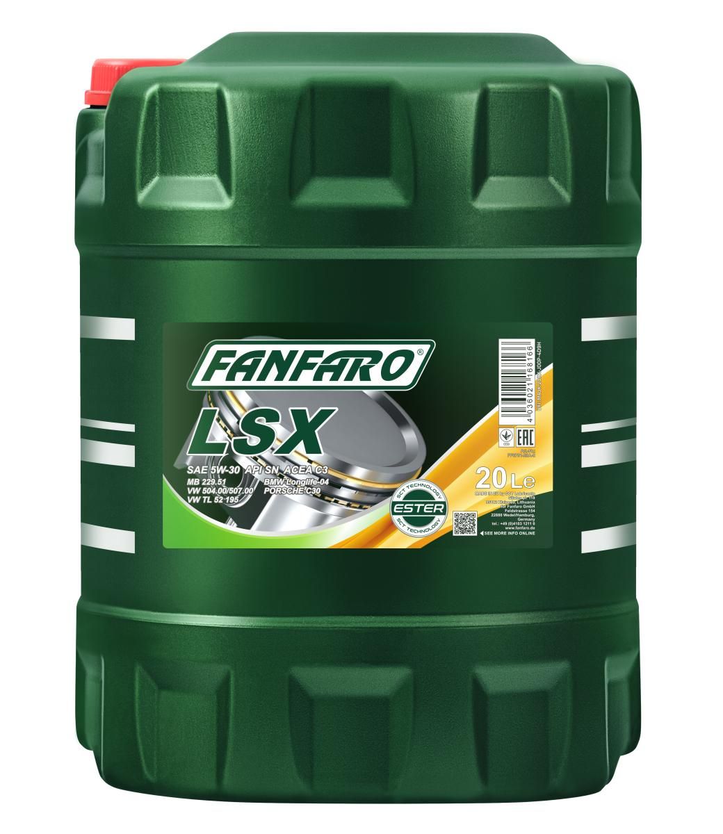 E-shop Motorový olej SCT - MANNOL FANFF6701-20