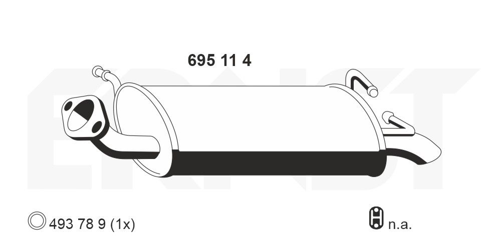Toba esapament finala ERNST 695114