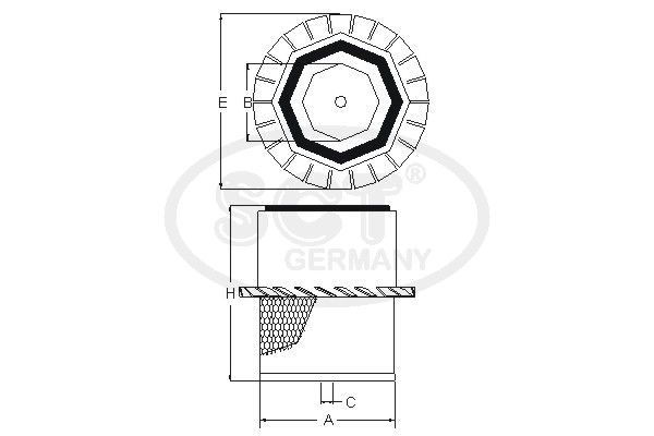 Filtr powietrza SCT - MANNOL SB 3138