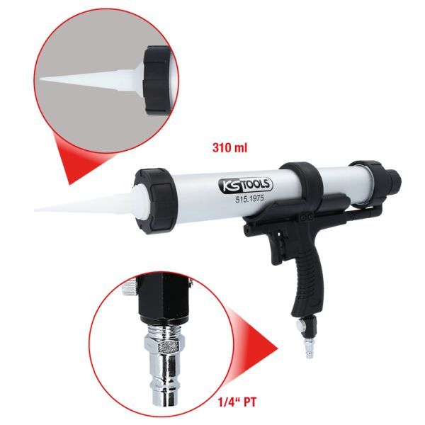 E-shop Pištoľ na kartuše (stlačený vzduch) KS TOOLS 515.1975
