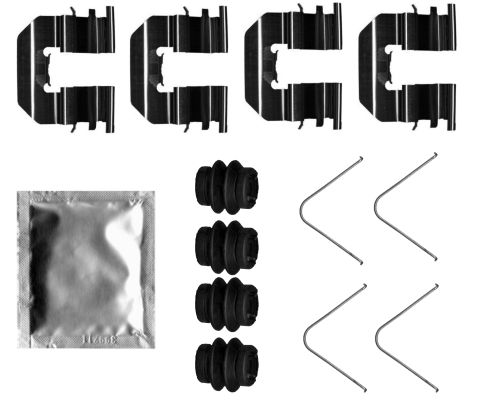 Zestaw akcesoriów, klocki hamulcowe HELLA 8DZ 355 206-961