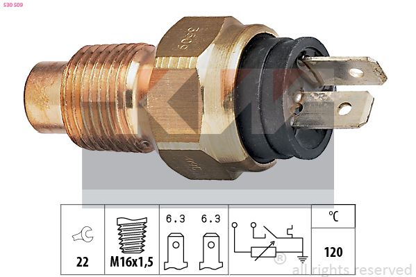 Czujnik, temperatura płynu chłodzącego KW 530 509