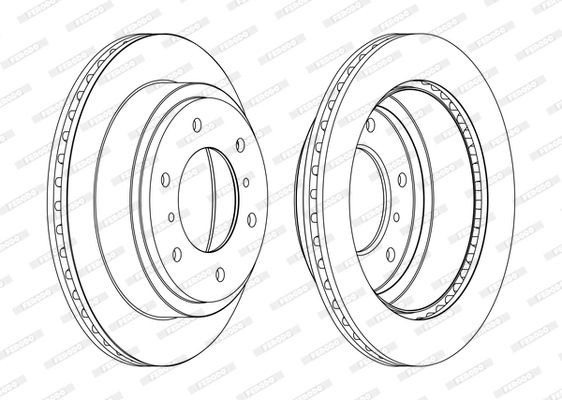 Tarcza hamulcowa FERODO DDF1385C