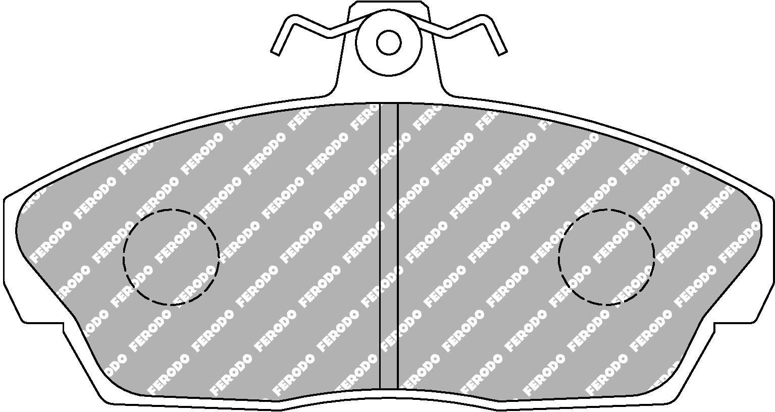set placute frana,frana disc FERODO FDS613