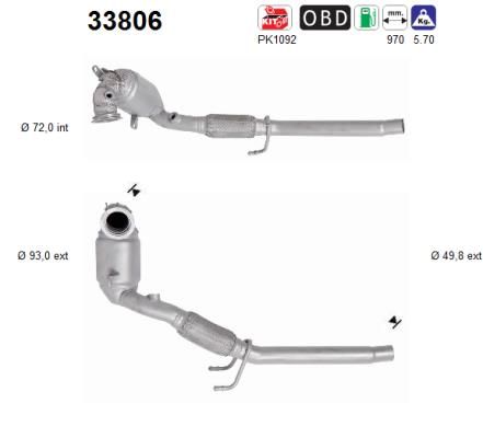 Katalizator AS 2Q0254503AX