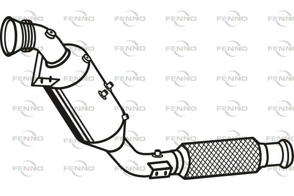 Filtr sadzy / filtr cząstek stałych, układ wydechowy FENNO P9817DPF