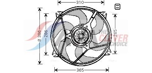 Ventilateur, refroidissement du moteur