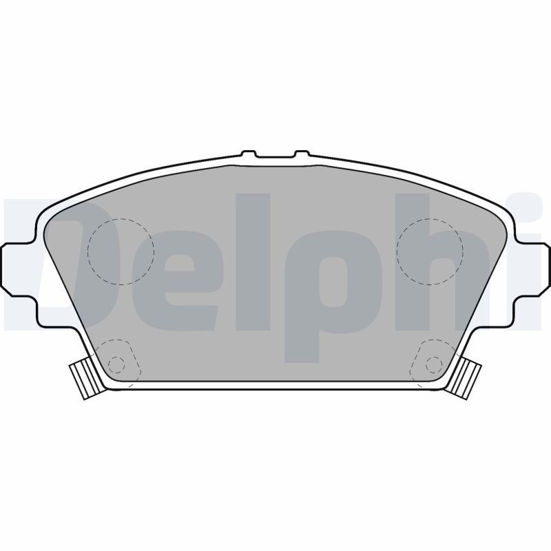 Sada brzdových platničiek kotúčovej brzdy DELPHI LP1503