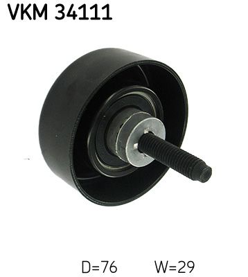 Vratná/vodiaca kladka rebrovaného klinového remeňa SKF VKM 34111