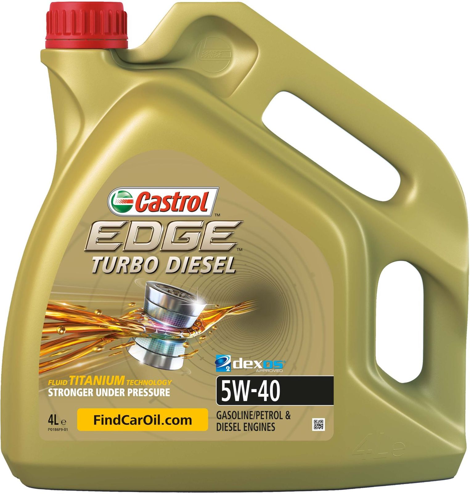 Motorolje CASTROL 15F819 5W-40 EDGE T.DIESEL KART 4L