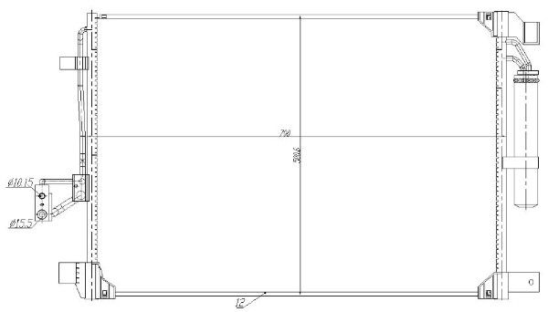 Condensator, climatizare MTR 13054875