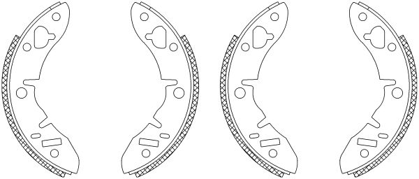 Zestaw szczęk hamulcowych MINTEX MSK002