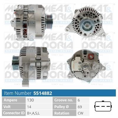 Alternator MEAT & DORIA 5514882
