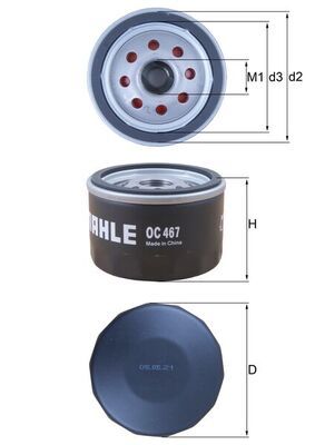 Olejový filtr MAHLE OC 467