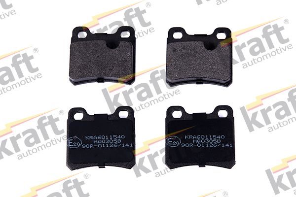 Sada brzdových destiček, kotoučová brzda KRAFT AUTOMOTIVE 6011540