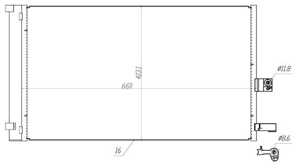 Condensator, climatizare MTR 13054718