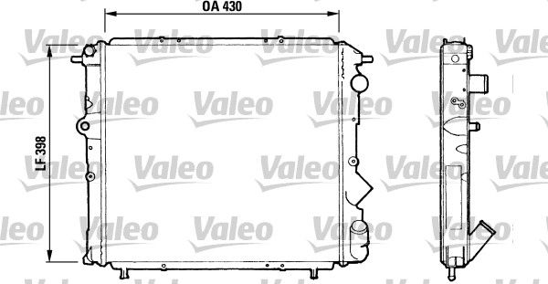 Chłodnica, układ chłodzenia silnika VALEO 730510