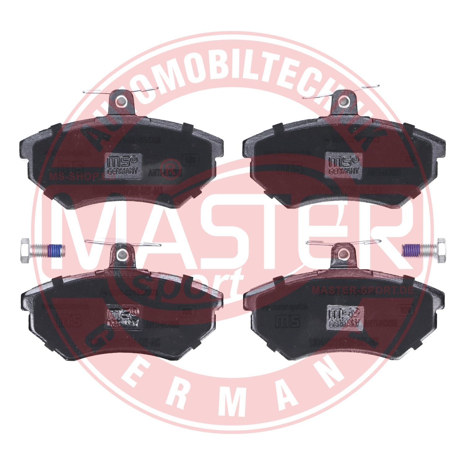 Zestaw klocków hamulcowych, hamulce tarczowe MASTER-SPORT GERMANY 13046029572N-SET-MS
