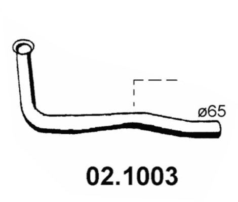 Rura wydechowa ASSO 02.1003