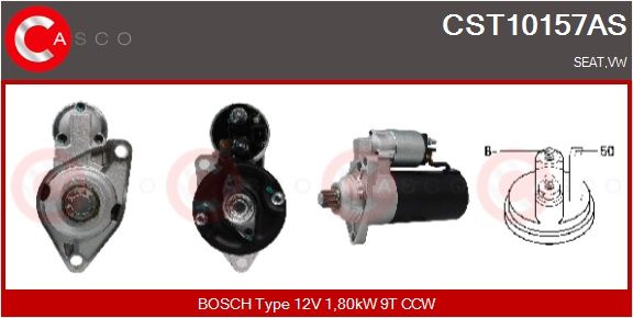 Levně Startér CASCO CST10157AS