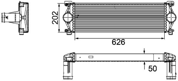 Levně Chladič turba MAHLE CI 254 000P