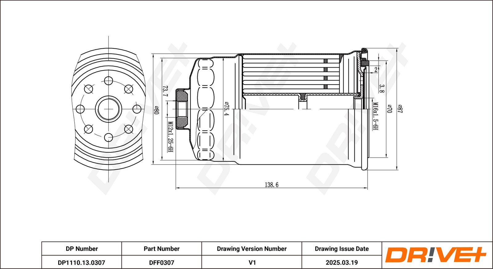 filtru combustibil Dr!ve+ DP1110.13.0307