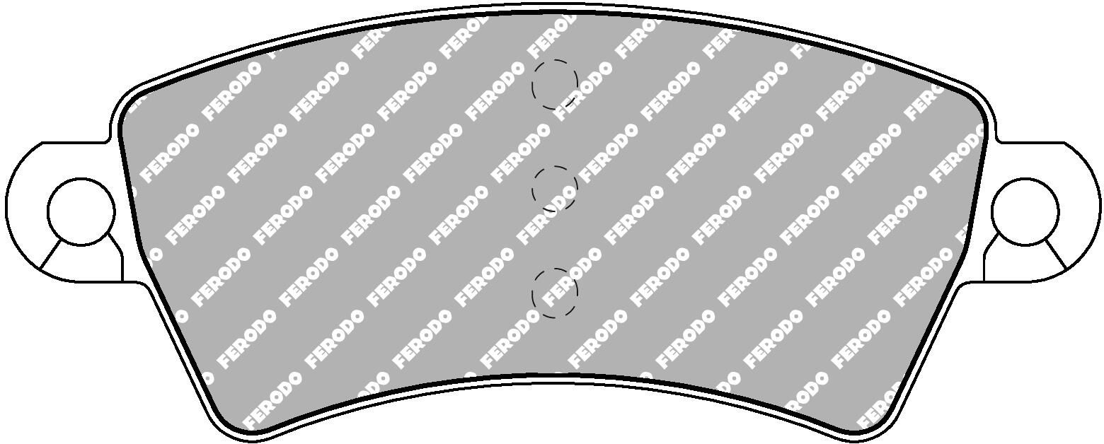 set placute frana,frana disc FERODO FDS1370
