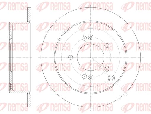 Tarcza hamulcowa KAWE 6756 00
