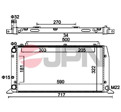 E-shop Chladič motora JPN 60C9052-JPN