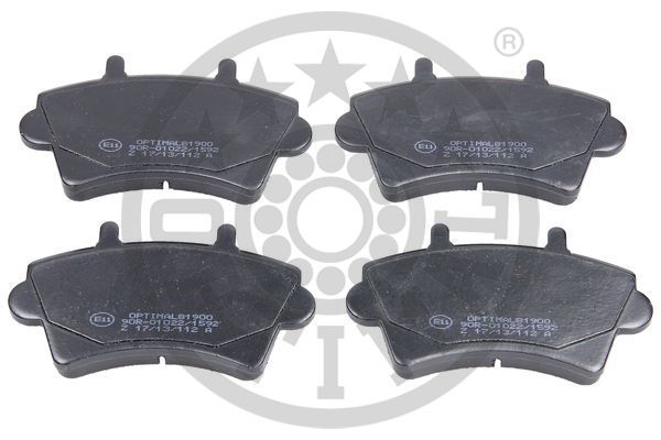 Zestaw klocków hamulcowych, hamulce tarczowe OPTIMAL BP-81900