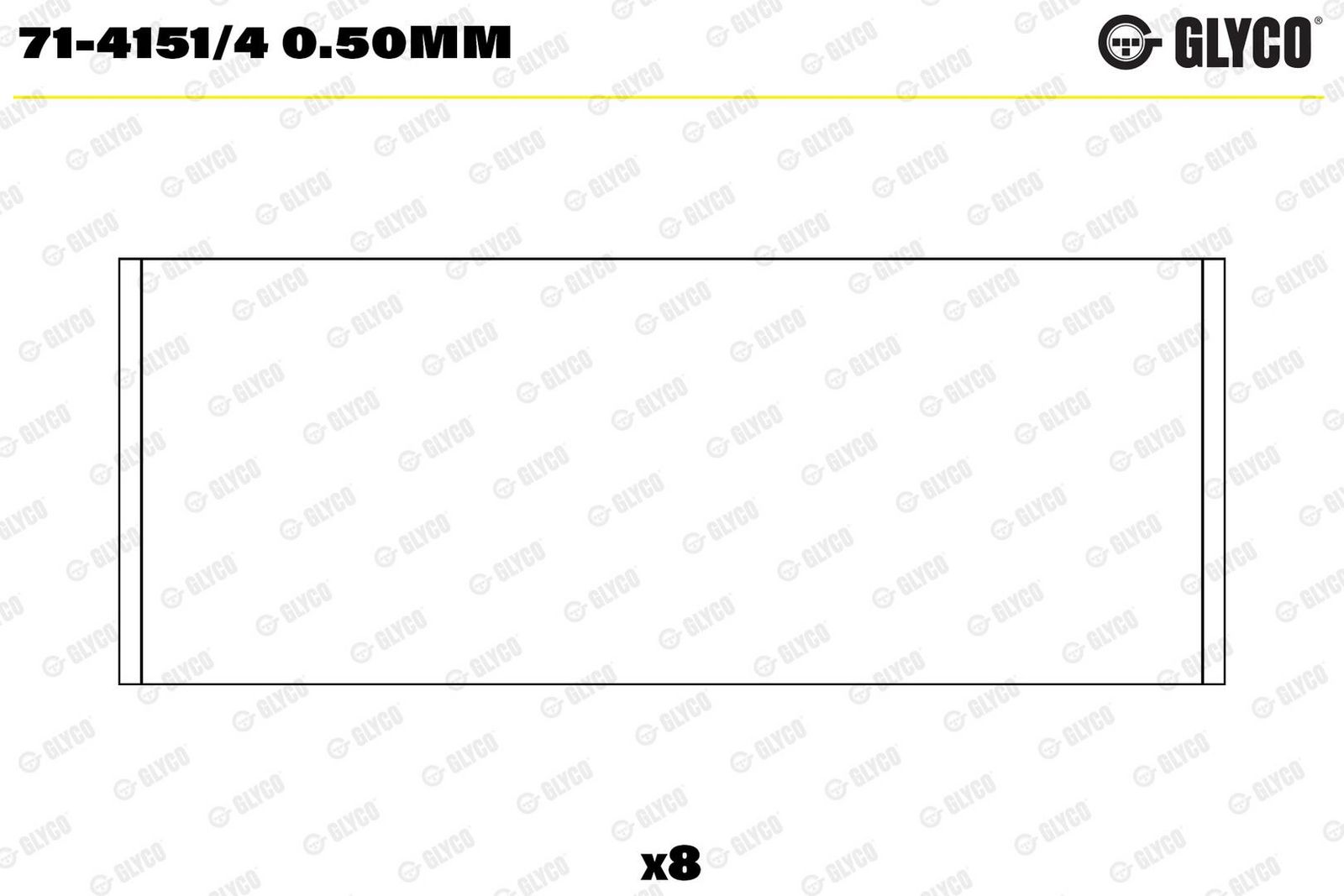 Cuzinet bielă GLYCO 71-4151/4 0.50mm