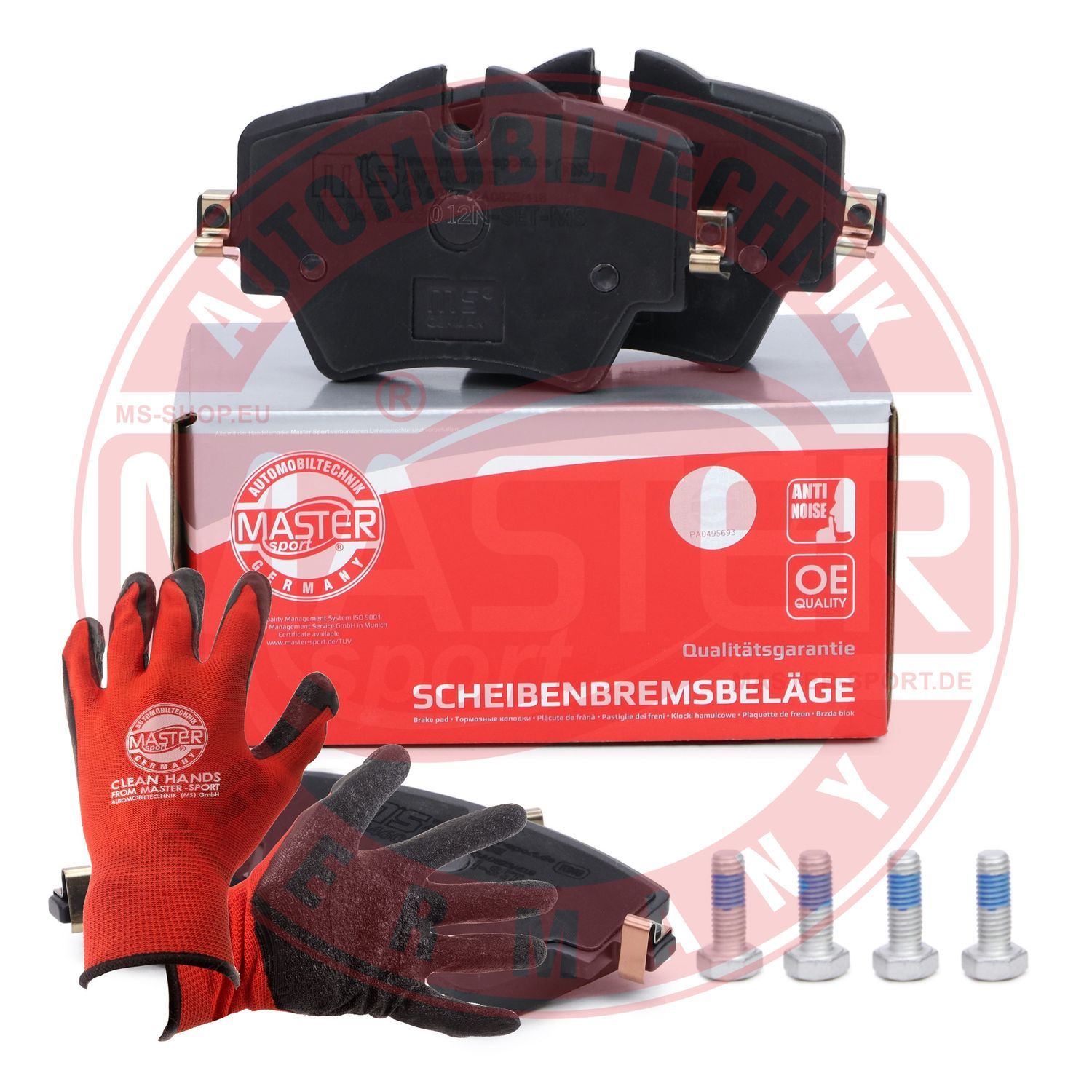 Zestaw klocków hamulcowych, hamulce tarczowe MASTER-SPORT GERMANY 13046026012N-SET-MSP
