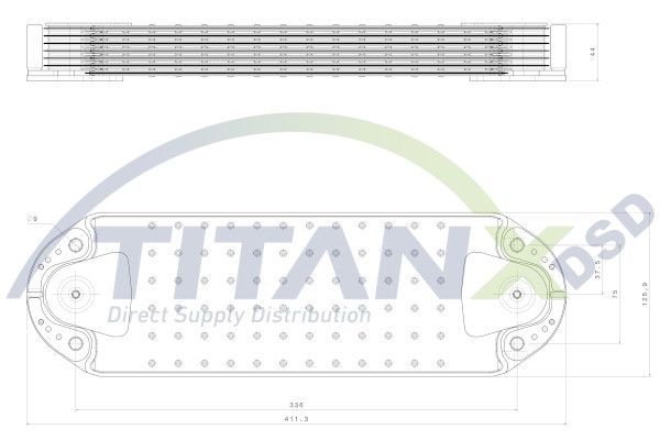 Radiator ulei, ulei motor TITANX OX129004