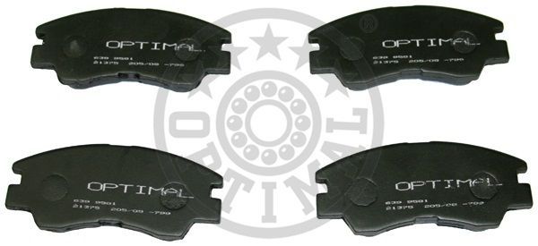 Zestaw klocków hamulcowych, hamulce tarczowe OPTIMAL 9581