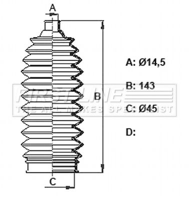 Zestaw osłon, układ kierowniczy FIRST LINE FSG3437