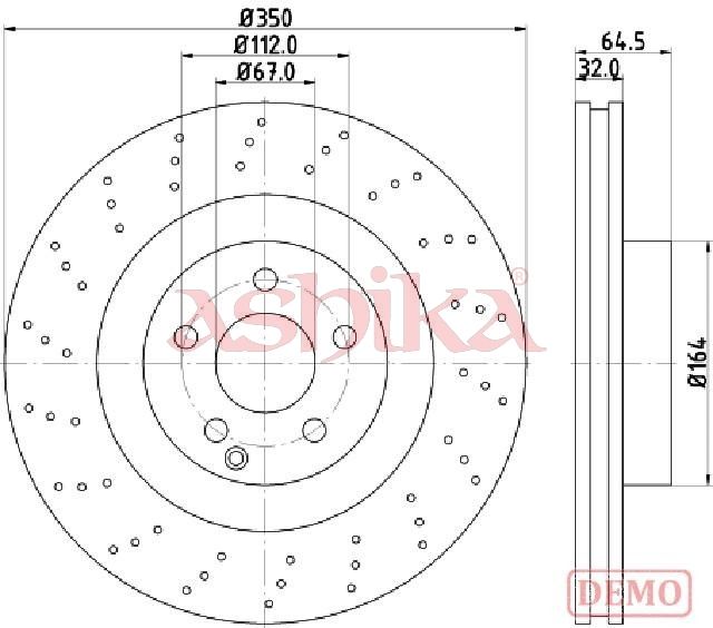 Disc frana ASHIKA 60-00-0543C