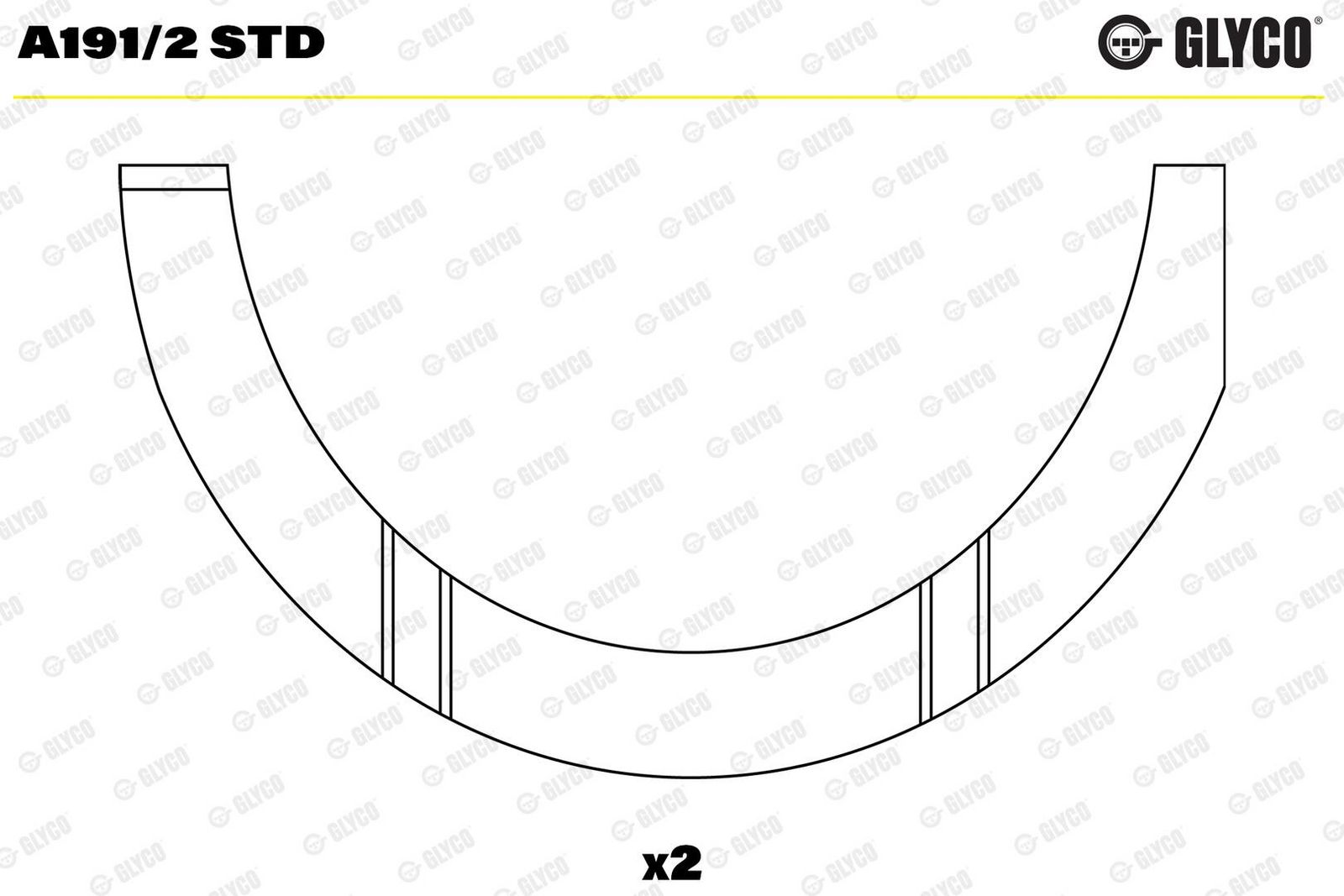 Saiba distantier, arbore cotit GLYCO A191/2 STD