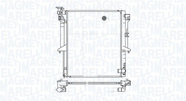 Radiator, racire motor MAGNETI MARELLI 350213177300