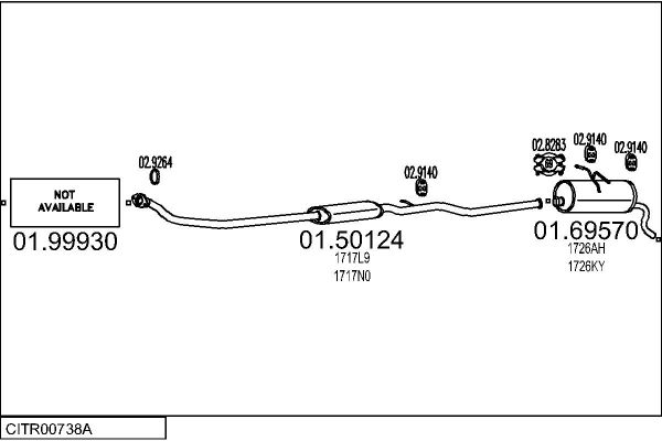 Układ wydechowy MTS CITR00738A018614