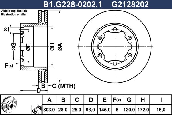 Tarcza hamulcowa GALFER B1.G228-0202.1