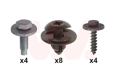 Set montaj, aripa laterala VAN WEZEL 1809796