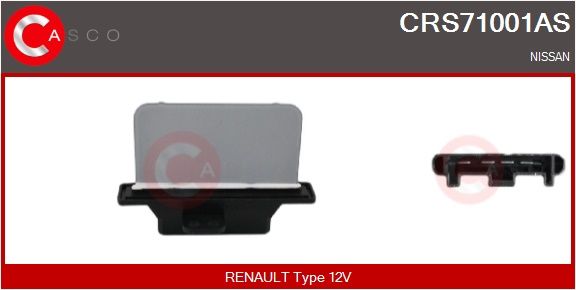 Odpor, vnitřní tlakový ventilátor CASCO CRS71001AS