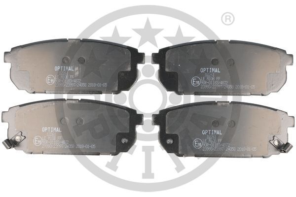 Zestaw klocków hamulcowych, hamulce tarczowe OPTIMAL BP-12261
