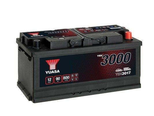 Autobaterie Yuasa YBX3000 SMF 12V, 90Ah, 800A, YBX3017