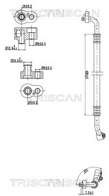 conducta presiune variabila,aer conditionat TRISCAN 9010 29076