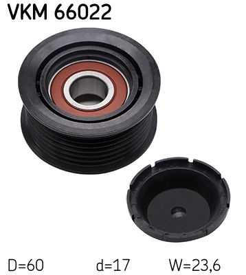 Levně Vratná/vodicí kladka, klínový žebrový řemen SKF VKM 66022