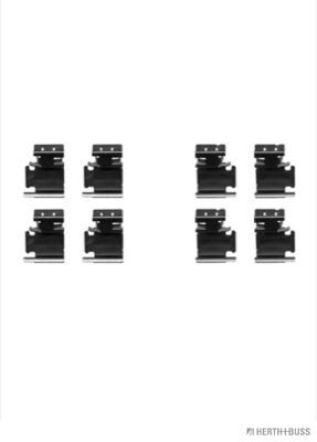 Set accesorii, placute frana HERTH+BUSS JAKOPARTS J3662029