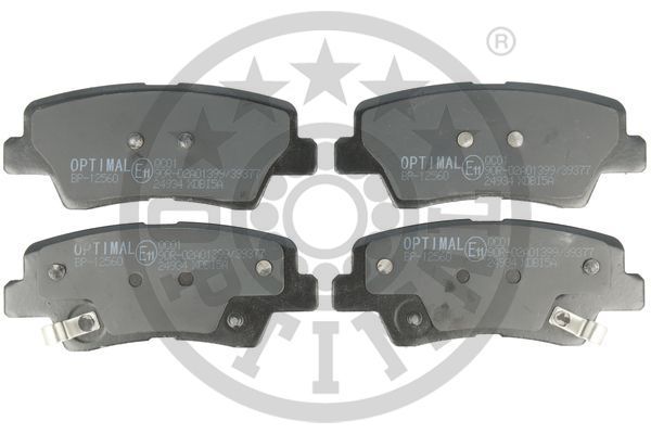 Zestaw klocków hamulcowych, hamulce tarczowe OPTIMAL BP-12560